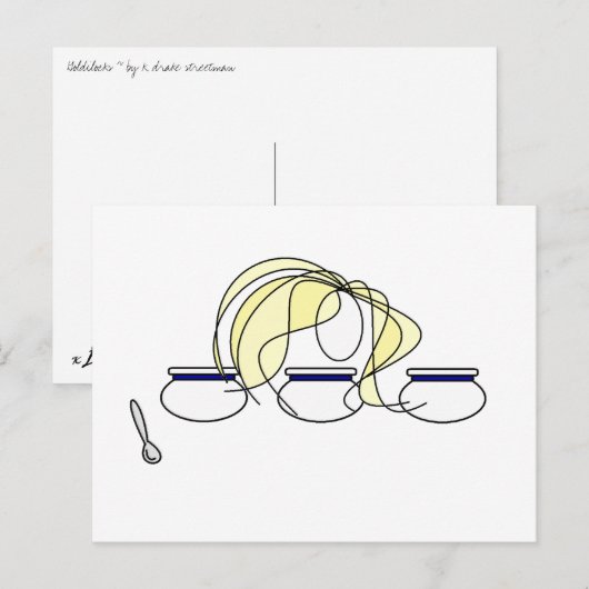 Goldilocks Postkarte (Vorne/Hinten)