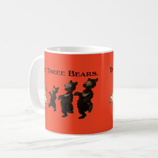 Goldilocks & The Three Bears - Kinderbuch Kaffeetasse (Vorderseite Links)