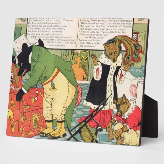 Goldilocks und die drei Bären Fotoplatte (Seite)