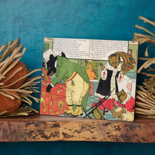 Goldilocks und die drei Bären Fotoplatte (Seite)