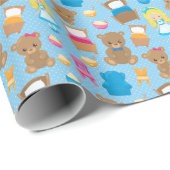 Goldilocks und die drei Bären Geschenkpapier (Rolleneckpunkt)