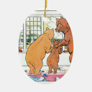 Goldilocks und die drei Bären Keramik Ornament