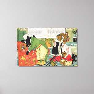 Goldilocks und die drei Bären Leinwanddruck