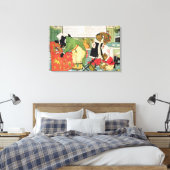 Goldilocks und die drei Bären Leinwanddruck (Insitu (Schlafzimmer))