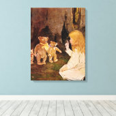 "Goldilocks und die drei Bären" Leinwanddruck (Insitu (Holzboden))