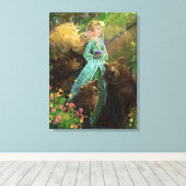 Goldilocks und die drei Bären Leinwanddruck (Insitu (Holzboden))