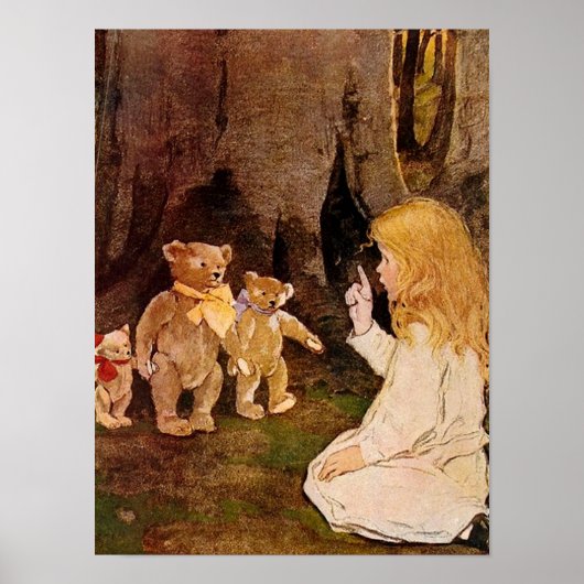 "Goldilocks und die drei Bären" Poster (Vorne)