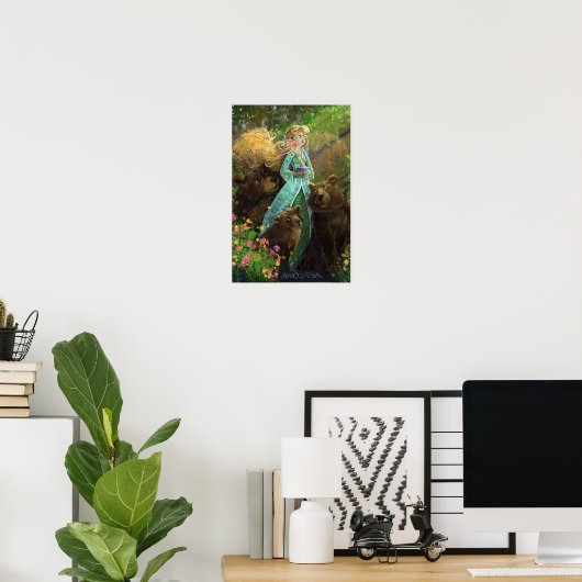 Goldilocks und die drei Bären Poster (Heimbüro)