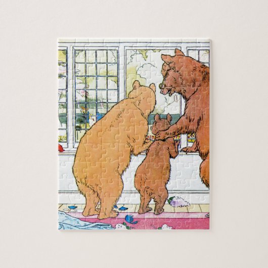Goldilocks und die drei Bären Puzzle (Vertikal)