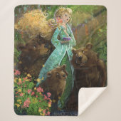 Goldilocks und die drei Bären Sherpadecke (Vorderseite)