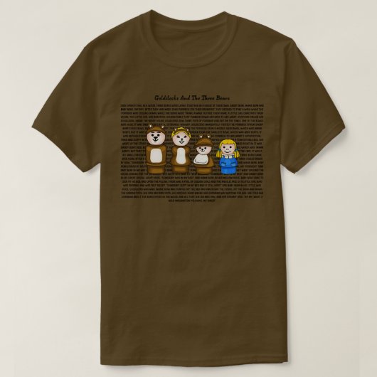 Goldilocks und die Drei Bären Story 1 T-Shirt (Design vorne)