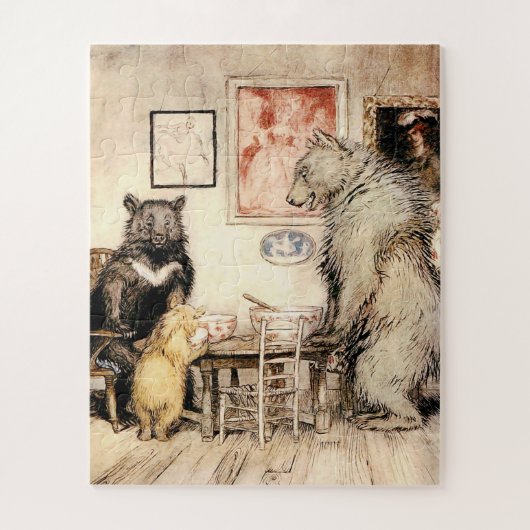 Goldilocks und The Three Bears von Arthur Rackham Puzzle (Vertikal)
