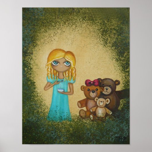 Goldilocks und Three Bars Art Poster (Vorne)