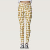 Goldim freien geometrisches Muster Geo-Schritt-| Leggings (Vorderseite)