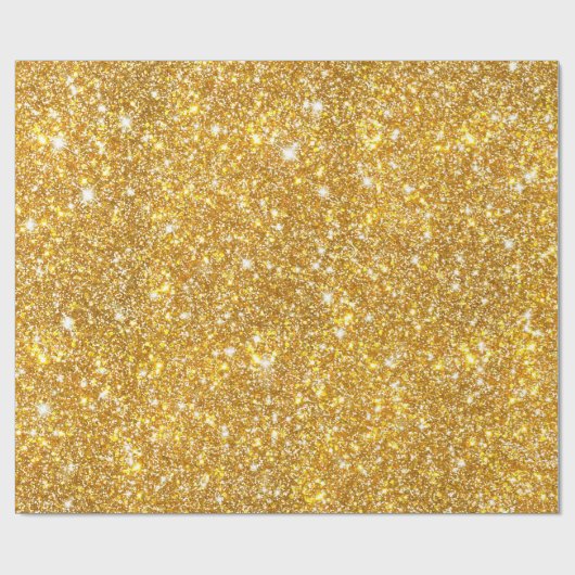 GoldImitat-Glitzer-glänzendes Muster Girly Geschenkpapier (Flach)