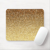 GoldImitat-Glitzer Ombre Mousepad (Mit Mouse)