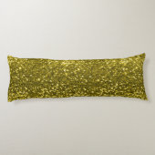 GoldImitat-Glitzer-Schein-Druck Seitenschläferkissen (Rückseite)