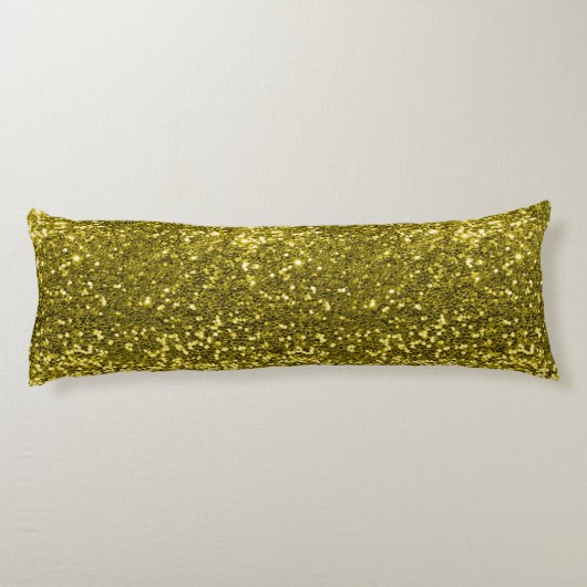 GoldImitat-Glitzer-Schein-Druck Seitenschläferkissen (Rückseite)