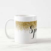 GoldImitat-Glitzer-Schein Kaffeetasse (Links)