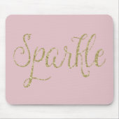 GoldImitat-Glitzer-Schein Mousepad (Vorne)