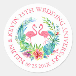 Goldimitat-Metall-Look mit individuellem Text klas Runder Aufkleber