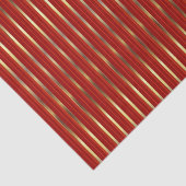 GoldImitat metallisch und rote Streifen Seidenpapier (Ausschnitt)