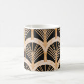 Goldimitation: Aquarellkunst Deko. Kaffeetasse (Mittel)