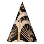 Goldimitation: Aquarellkunst Deko. Partyhütchen (Links)