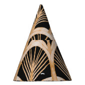 Goldimitation: Aquarellkunst Deko. Partyhütchen (Rechts)