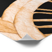 Goldimitation: Aquarellkunst Deko. Poster (Ecke)