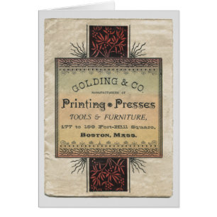 Golding 1887 Druckpresse