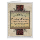 Golding 1887 Druckpressekarte (Vorne)