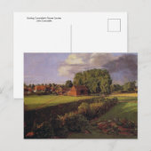 Golding Constables Blumengarten, John Constable Postkarte (Vorne/Hinten)