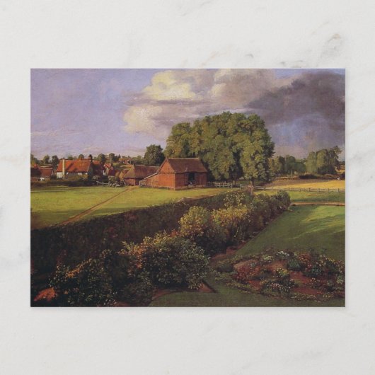 Golding Constables Blumengarten, John Constable Postkarte (Vorderseite)