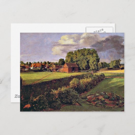 Golding Constable's Flower Garden Artwork Postkarte (Vorne/Hinten)