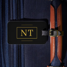 Goldinitials Monogram Black