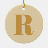Goldinitiative | Monogram Modern Letter Stilvoll Keramik Ornament (Vorne)