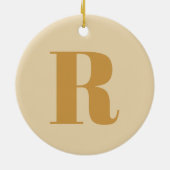 Goldinitiative | Monogram Modern Letter Stilvoll Keramik Ornament (Hinten)