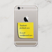 GoldiPhone 6 Visitenkarte mit Aufkleber (Rückseite)