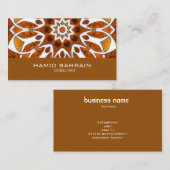 Goldislamischer geometrischer Entwurf Visitenkarte (Vorne/Hinten)