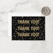 Goldjubiläum Glitzer zum Hochzeitstag Mitteilungskarte (Vorderseite/Rückseite Beispiel)