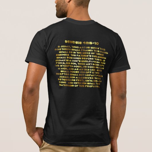 GoldJudah Löwe T-Shirt (Rückseite)
