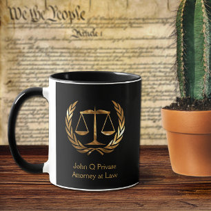 Goldjustizskala Tasse
