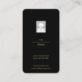 Goldjustizskala Visitenkarte (Rückseite)