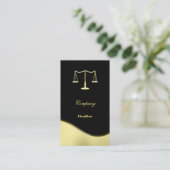 Goldjustizskala Visitenkarte (Stehend Vorderseite)