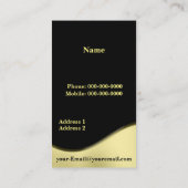 Goldjustizskala Visitenkarte (Rückseite)