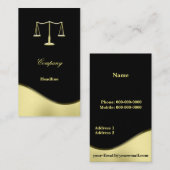 Goldjustizskala Visitenkarte (Vorne/Hinten)