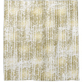 Goldjuwel Bokeh abstrakt Duschvorhang (Vorderseite)