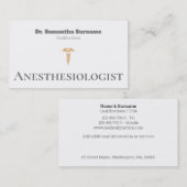 Goldkadukus-Graunanästhesiologe Visitenkarte (Vorne/Hinten)