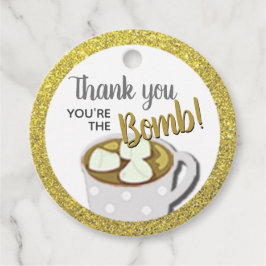 Goldkakaobomben | DIY Wedding Geschenkanhänger